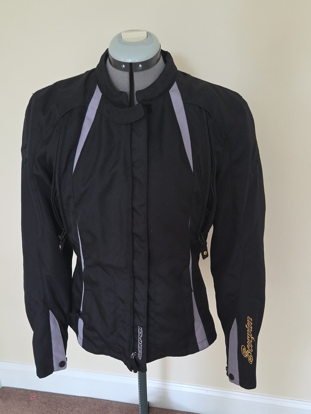 Black and Gray Women's Riding Jacket - Lightweight Riding Style